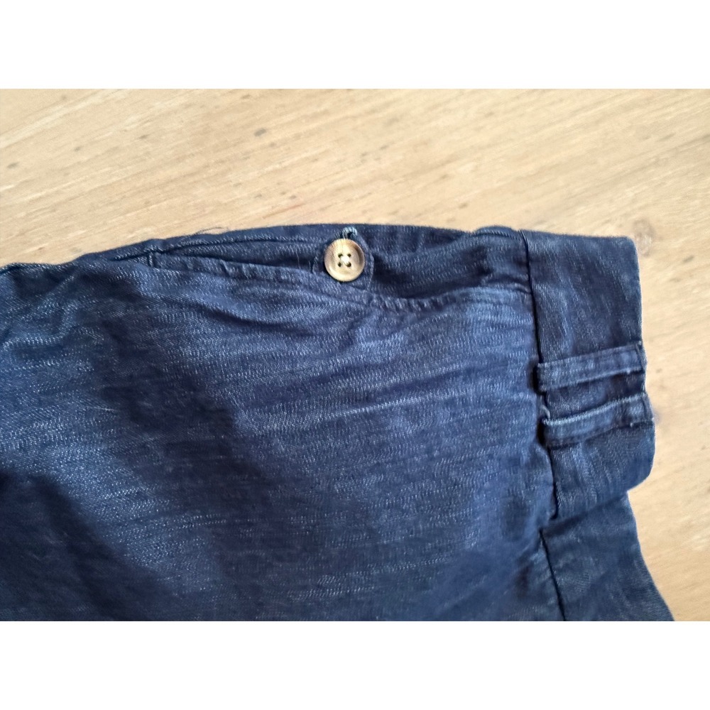 Talbots Womens Size 4 Dark Wash Stretch Denim Straight Leg Trousers Blue Pants - Picture 4 of 8